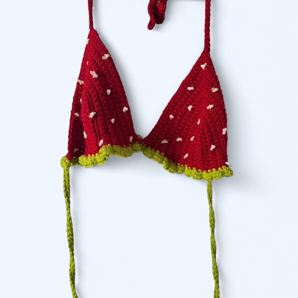 Handmade crochet bikini top